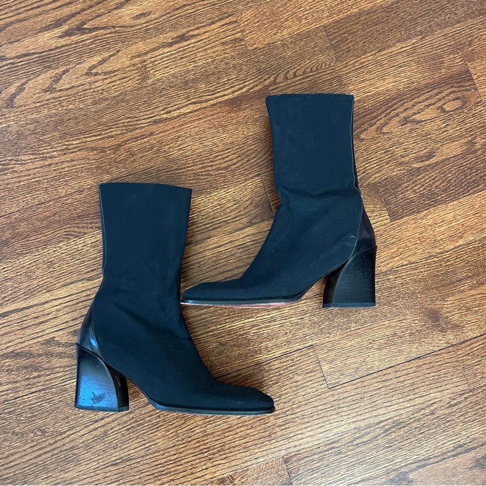 Vintage Donald J. Pliner mid calf square toe boots